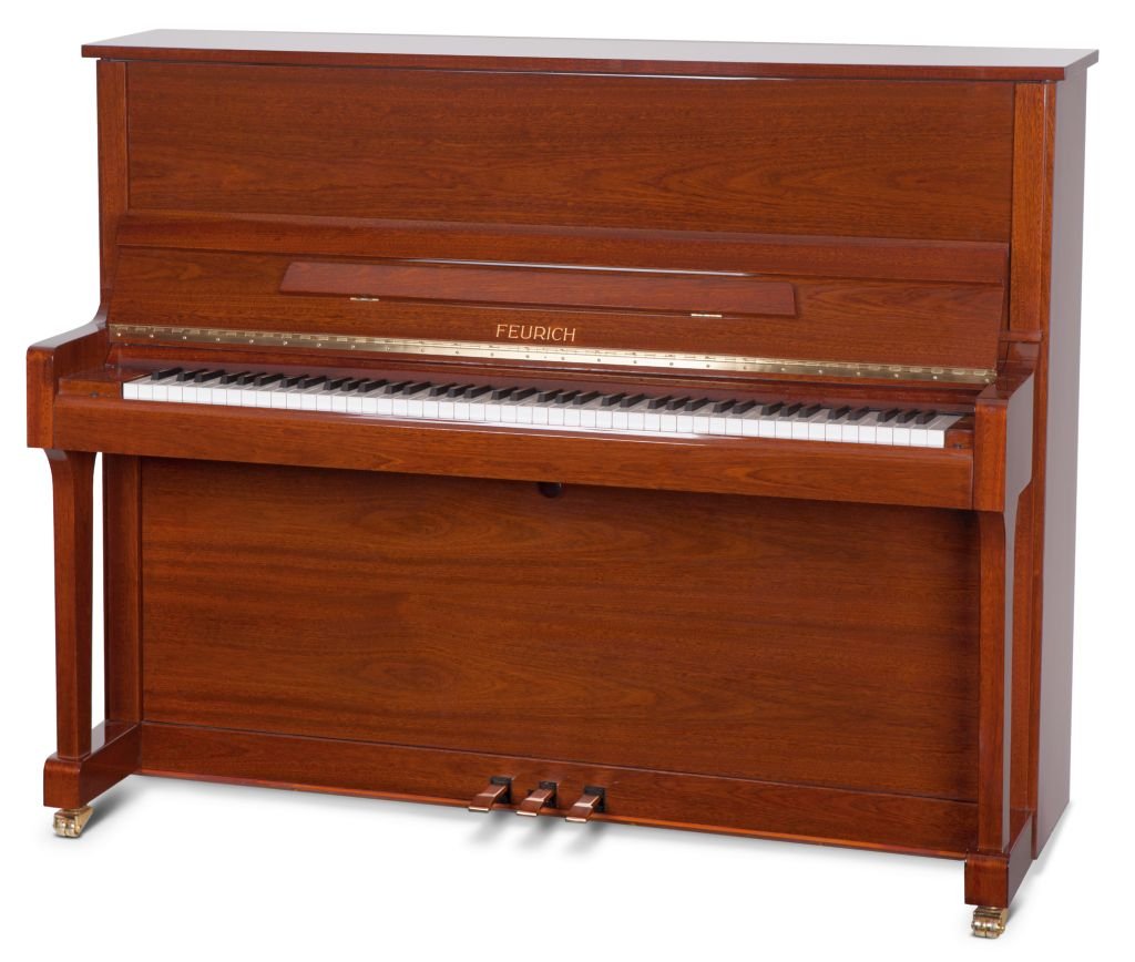 Satin Mahogany lid open
